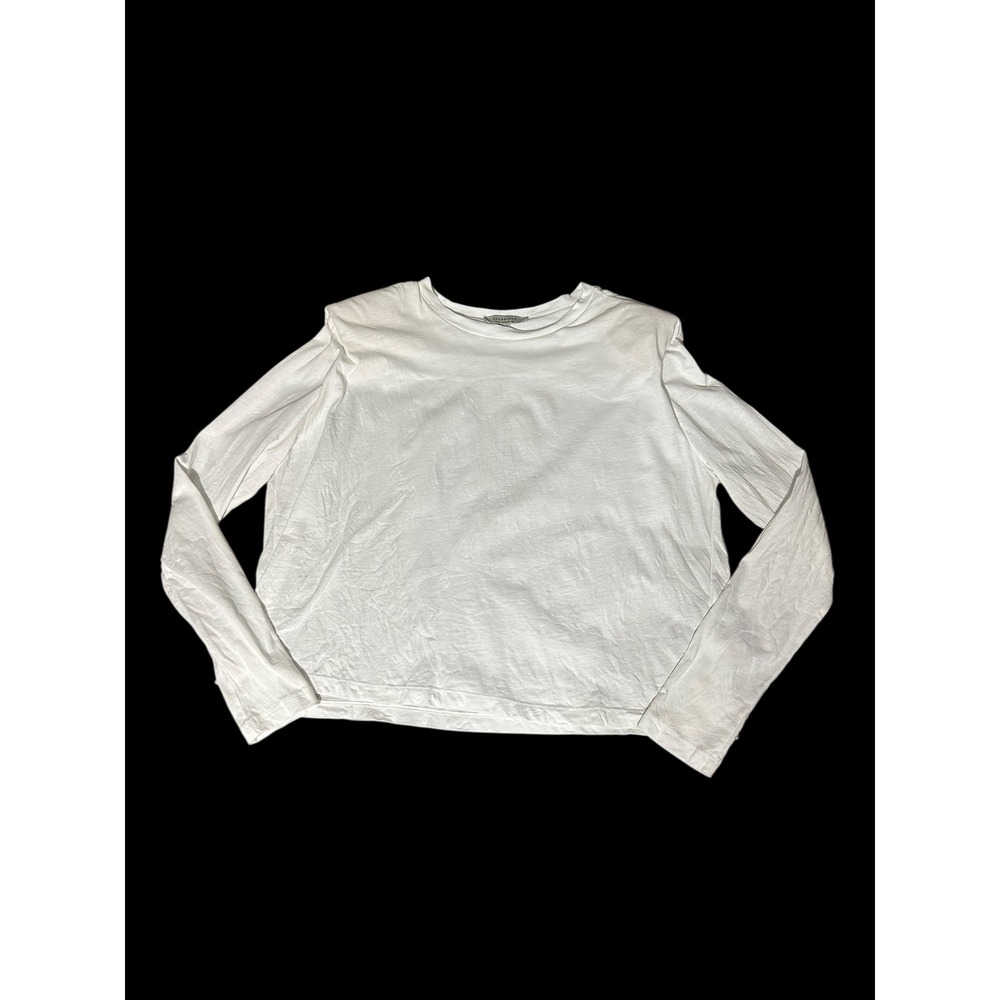 AllSaints WHITE‎ 'Mika' long-sleeved T-shirt
Size 6